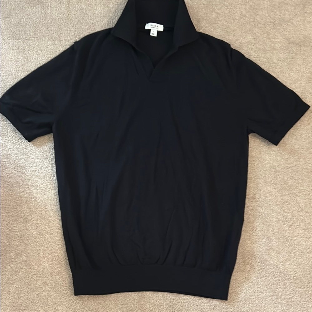 Reiss Men's Navy Polo Shirt